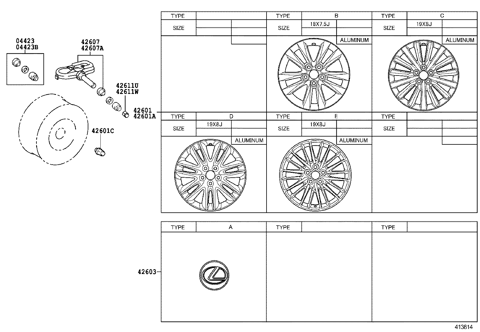  LS460 460L |  DISC WHEEL WHEEL CAP