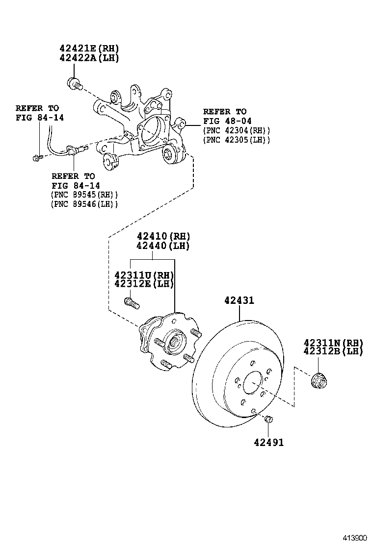  RAV4 NAP |  REAR AXLE SHAFT HUB