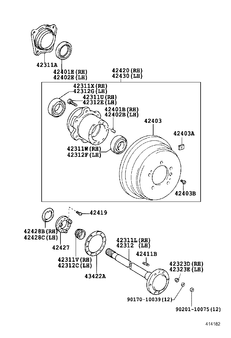  LAND CRUISER 70 |  REAR AXLE SHAFT HUB