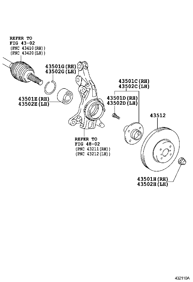  SCION IQ |  FRONT AXLE HUB