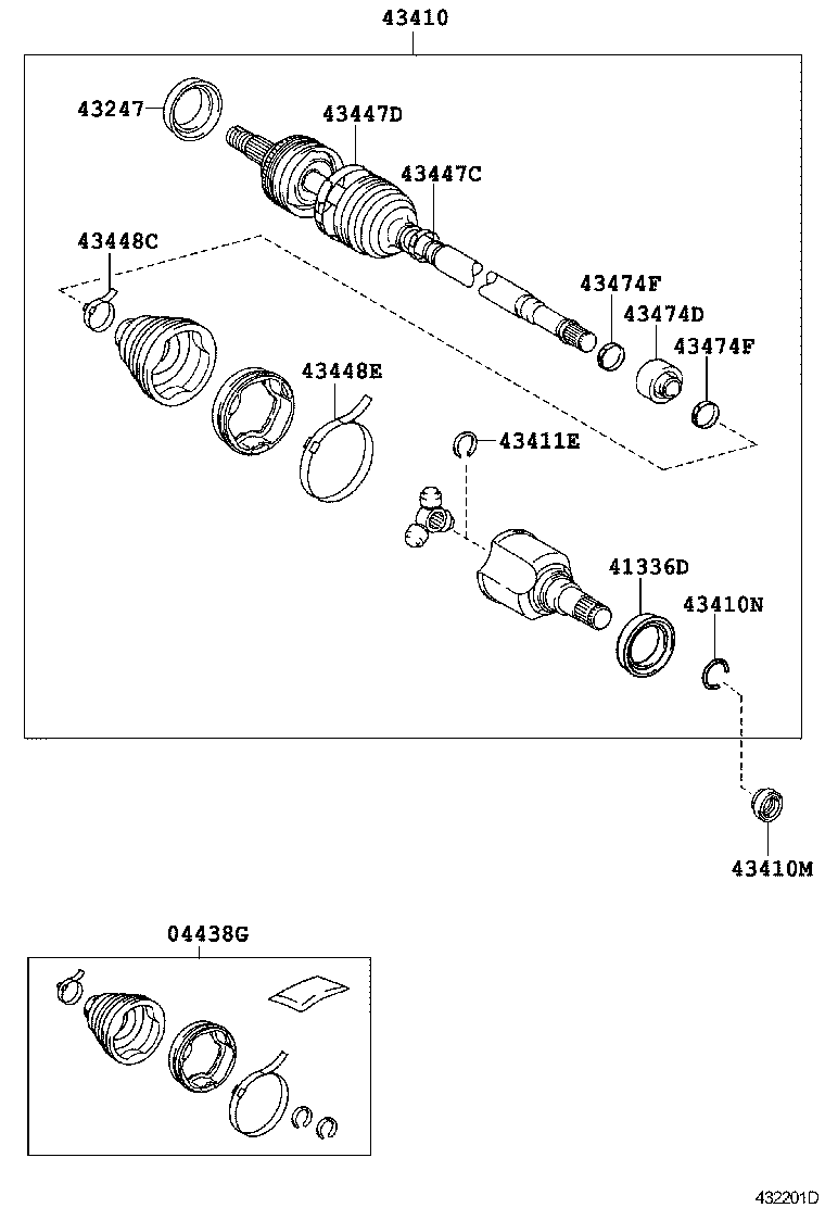  PRIUS PLUG IN HBD |  FRONT DRIVE SHAFT