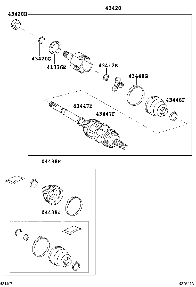  PRIUS C |  FRONT DRIVE SHAFT