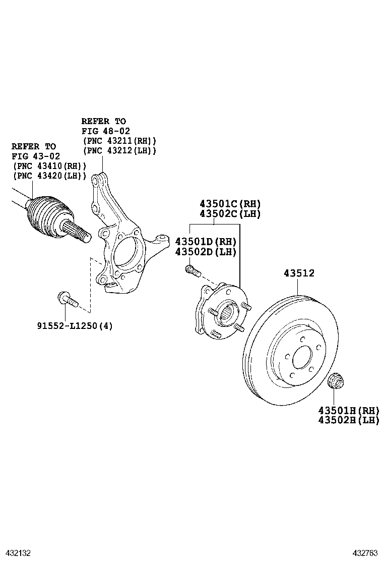  RAV4 NAP |  FRONT AXLE HUB