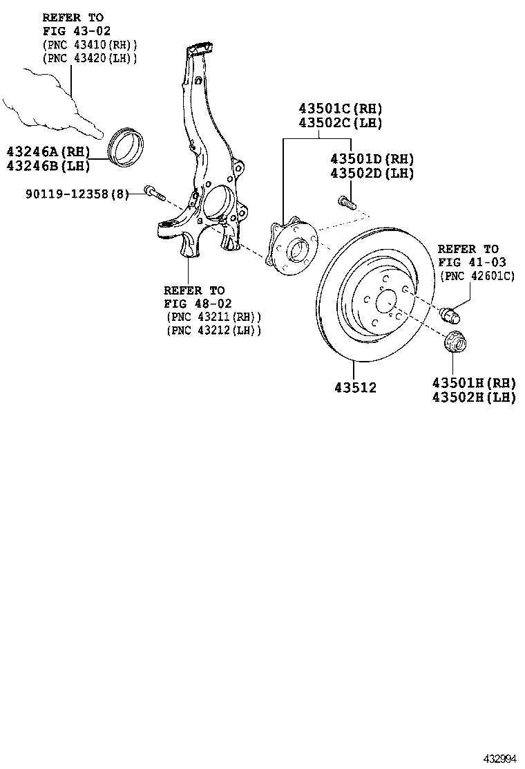  IS250 350 |  FRONT AXLE HUB