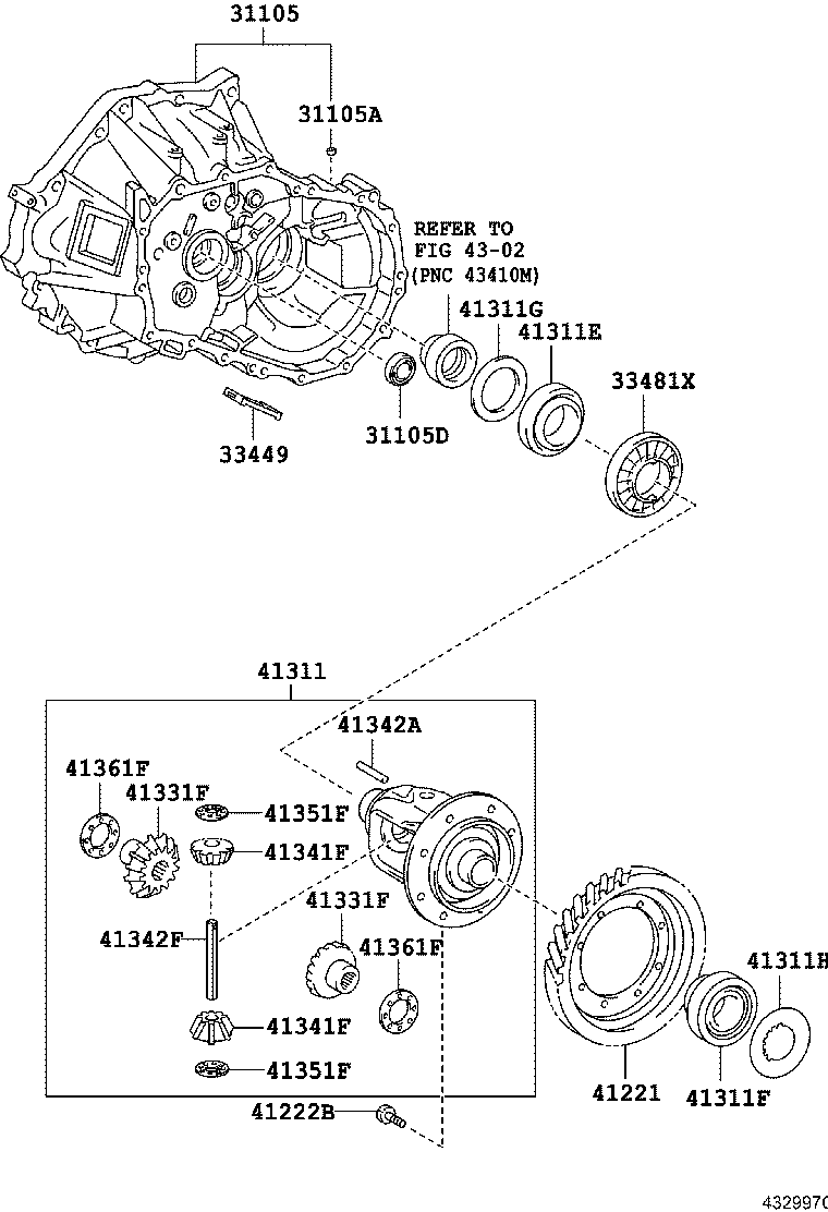  YARIS FRP |  FRONT AXLE HOUSING DIFFERENTIAL