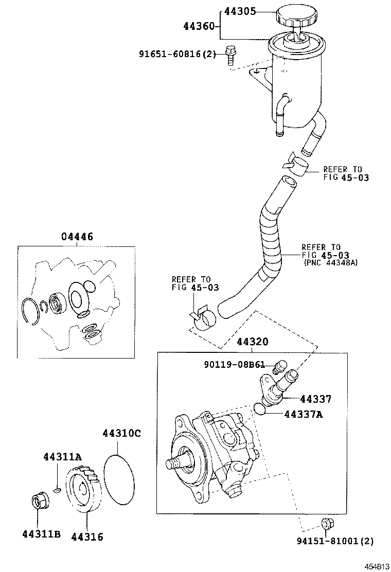  LAND CRUISER 70 |  VANE PUMP RESERVOIR POWER STEERING