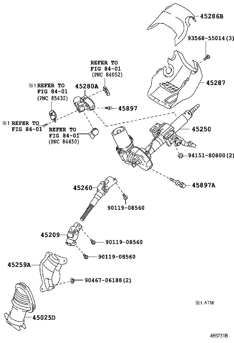  YARIS JPP |  STEERING COLUMN SHAFT