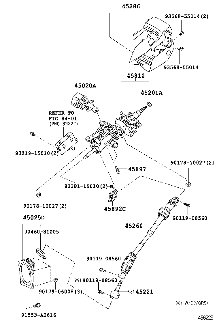  LS460 460L |  STEERING COLUMN SHAFT