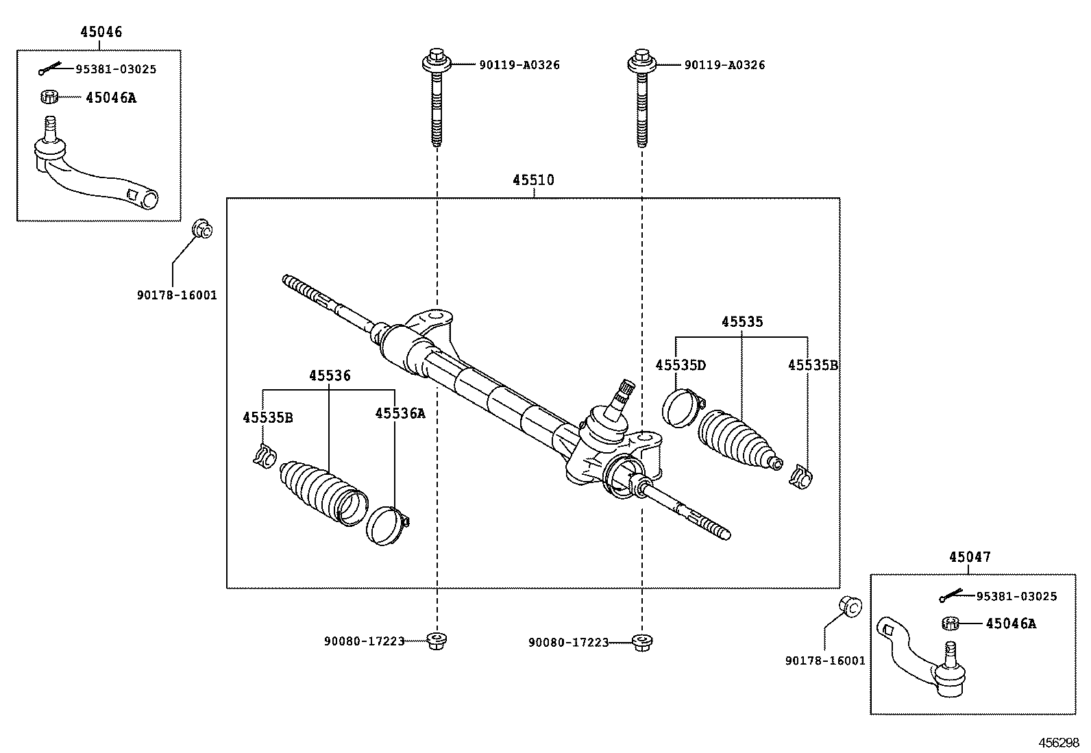  RAV4 NAP |  FRONT STEERING GEAR LINK