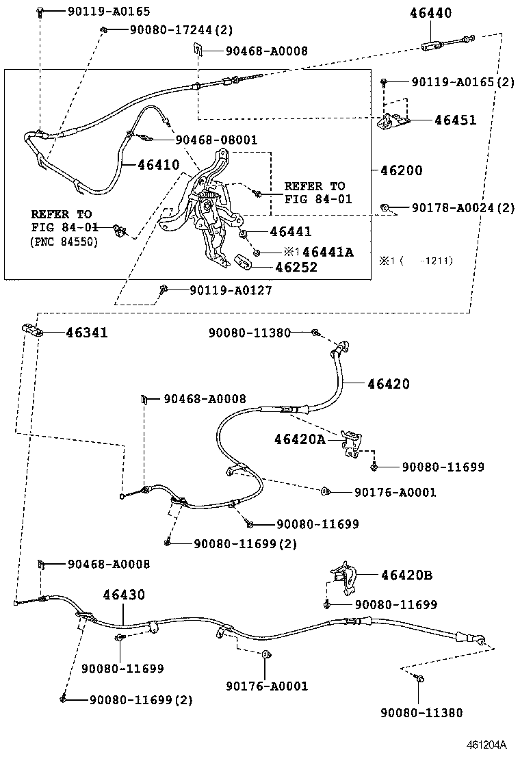  CAMRY |  PARKING BRAKE CABLE