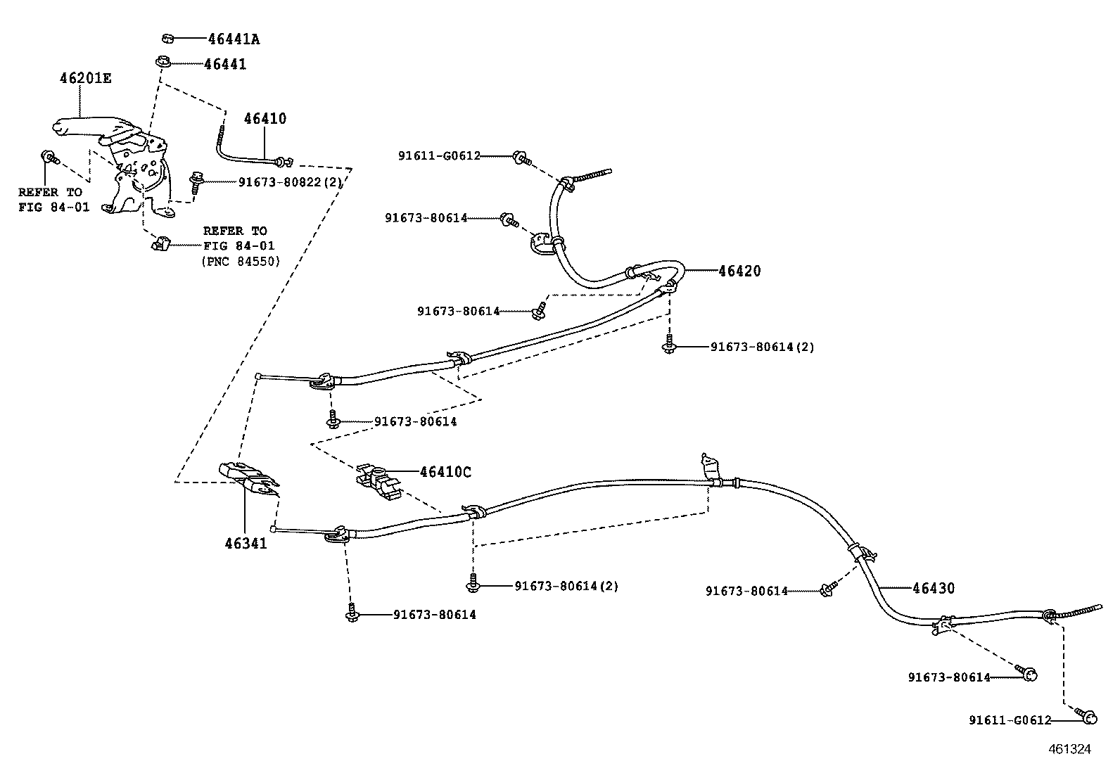  RAV4 JPP |  PARKING BRAKE CABLE