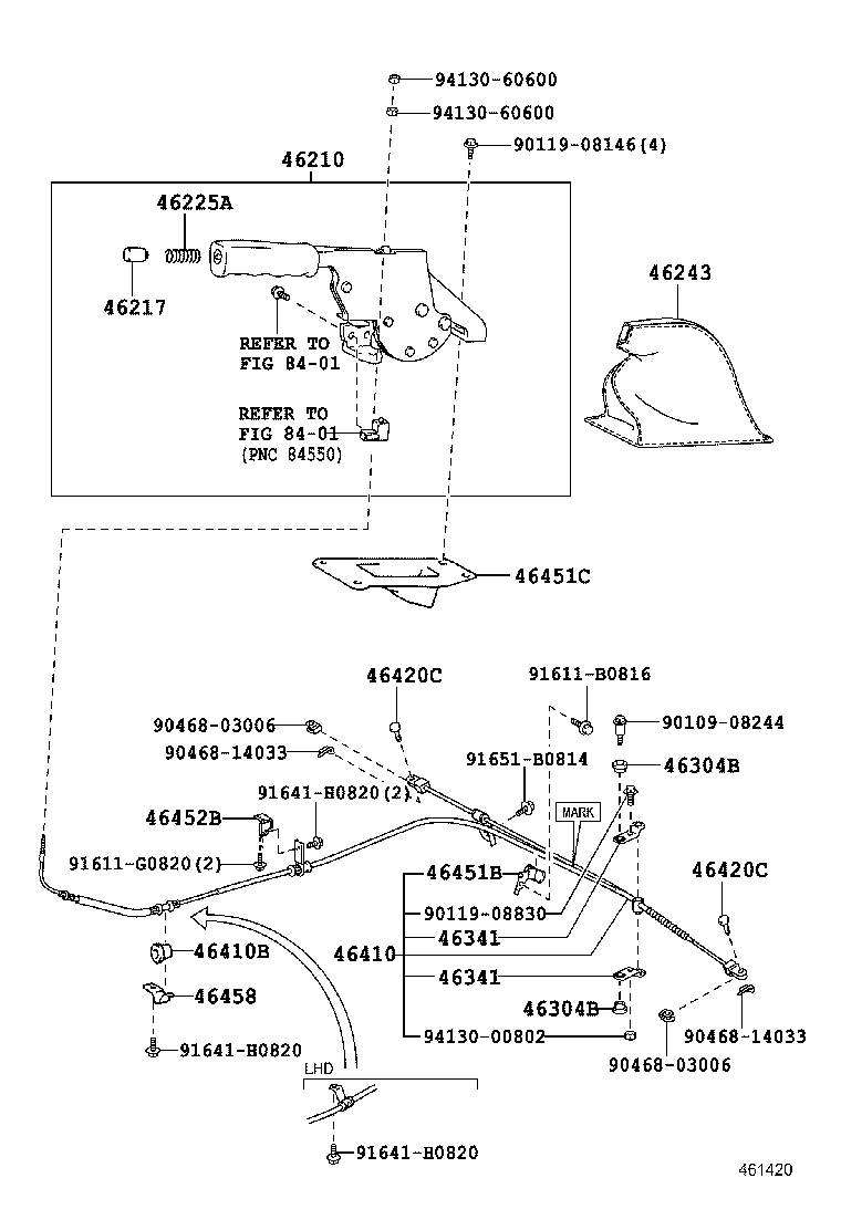  LAND CRUISER 70 |  PARKING BRAKE CABLE