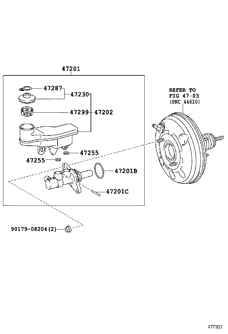  SCION IQ |  BRAKE MASTER CYLINDER