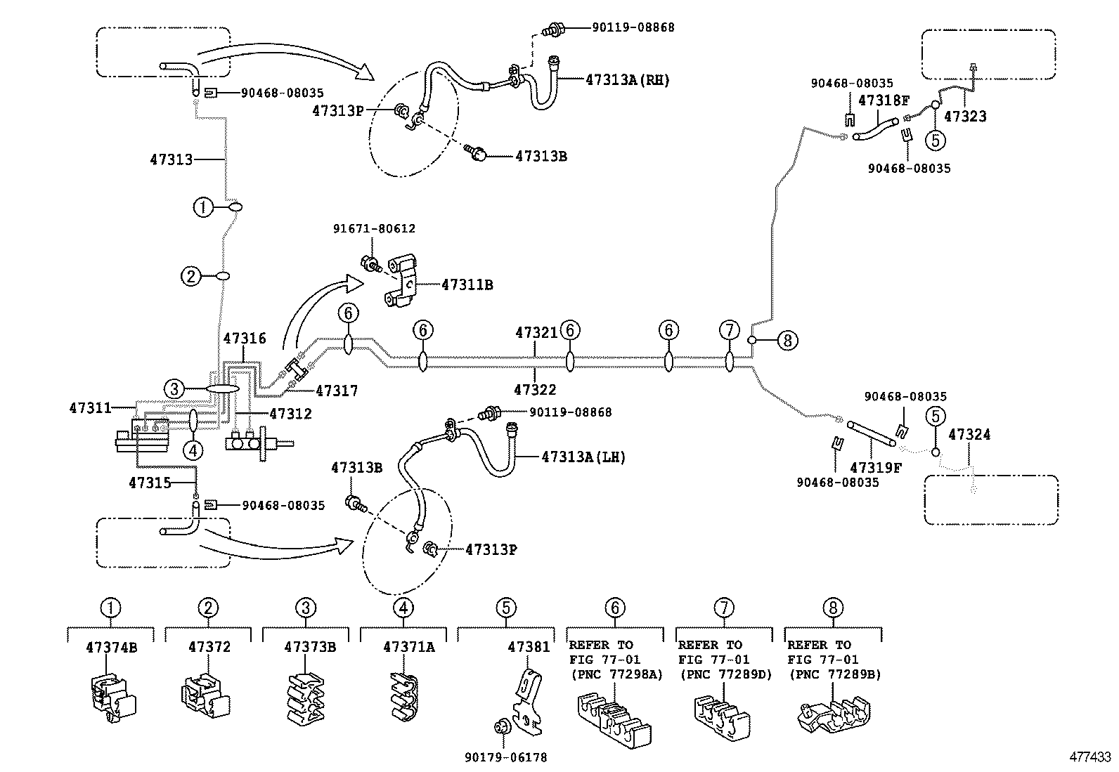  YARIS JPP |  BRAKE TUBE CLAMP