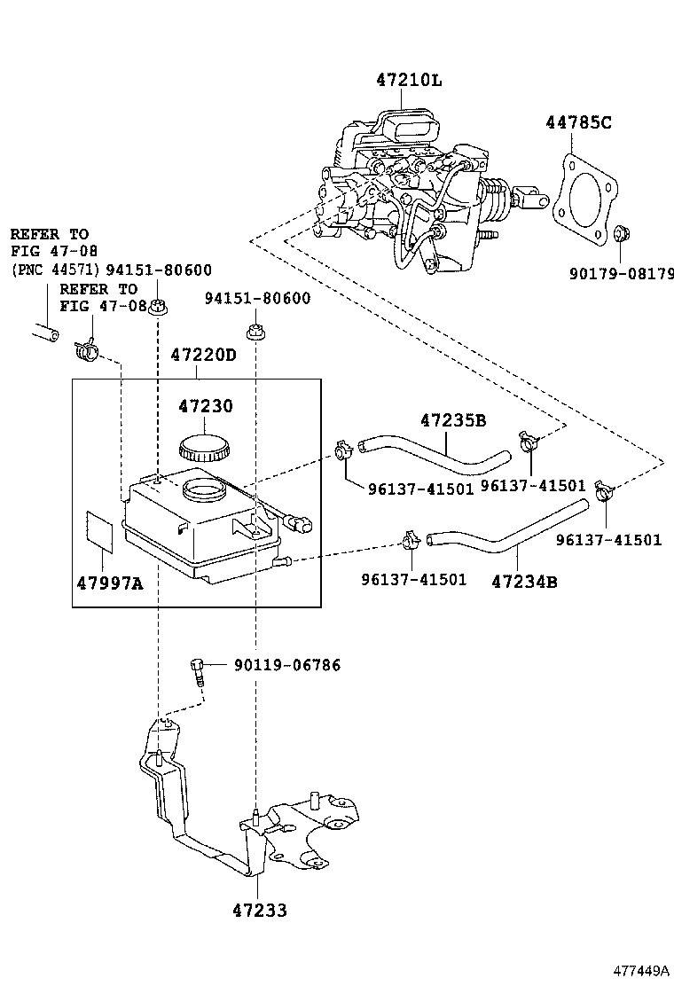  CT200H |  BRAKE MASTER CYLINDER