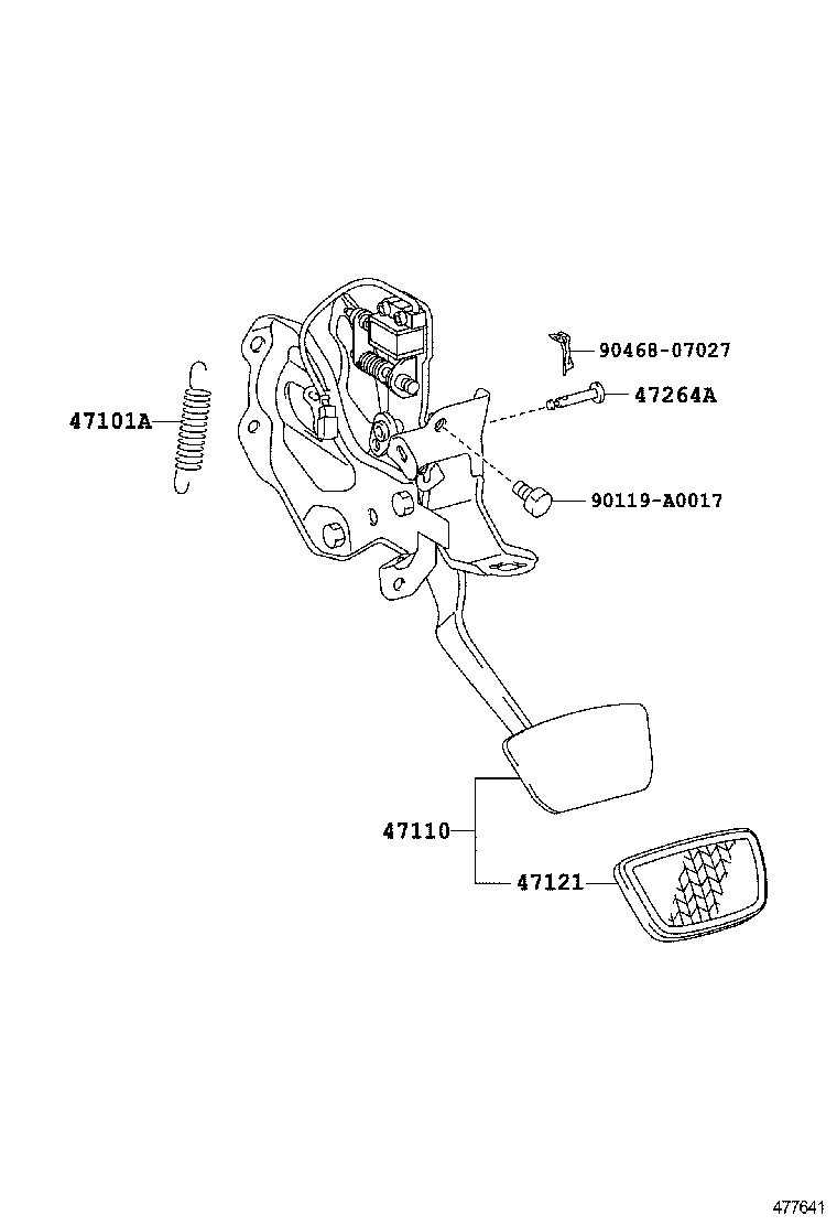  CAMRY |  BRAKE PEDAL BRACKET
