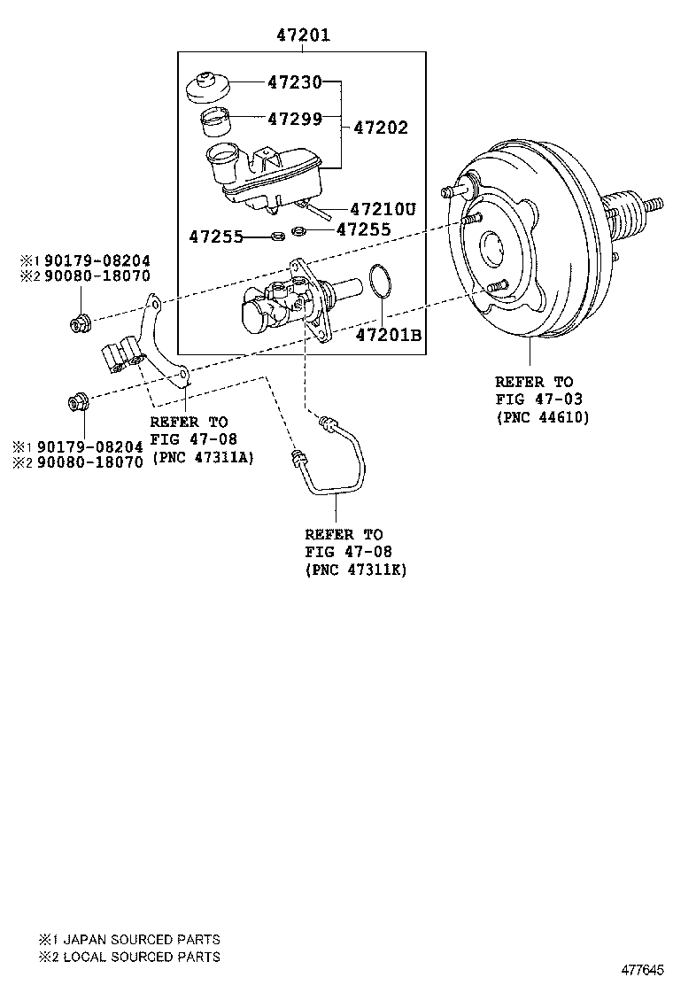  CAMRY |  BRAKE MASTER CYLINDER