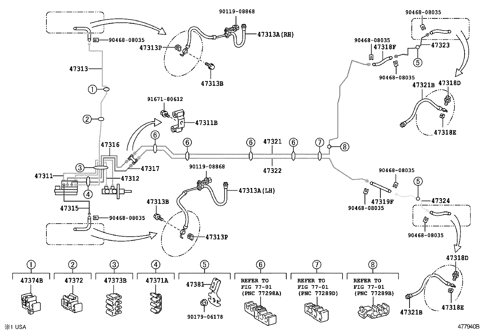  YARIS JPP |  BRAKE TUBE CLAMP