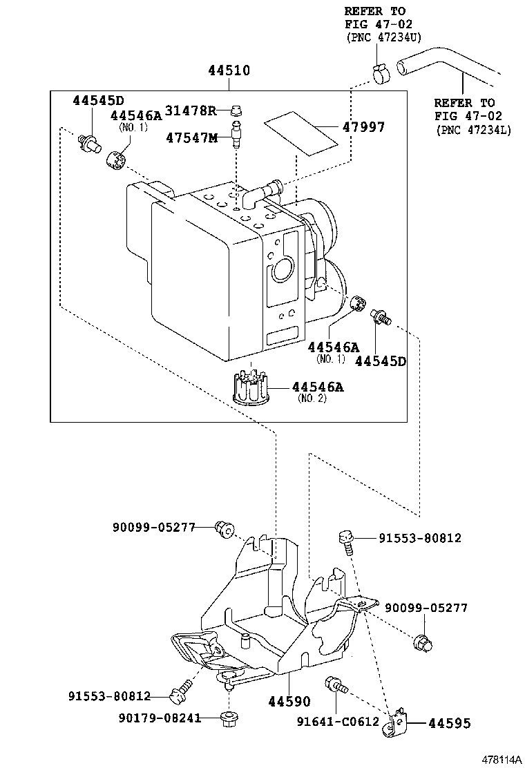  GS250 350 450H |  BRAKE TUBE CLAMP