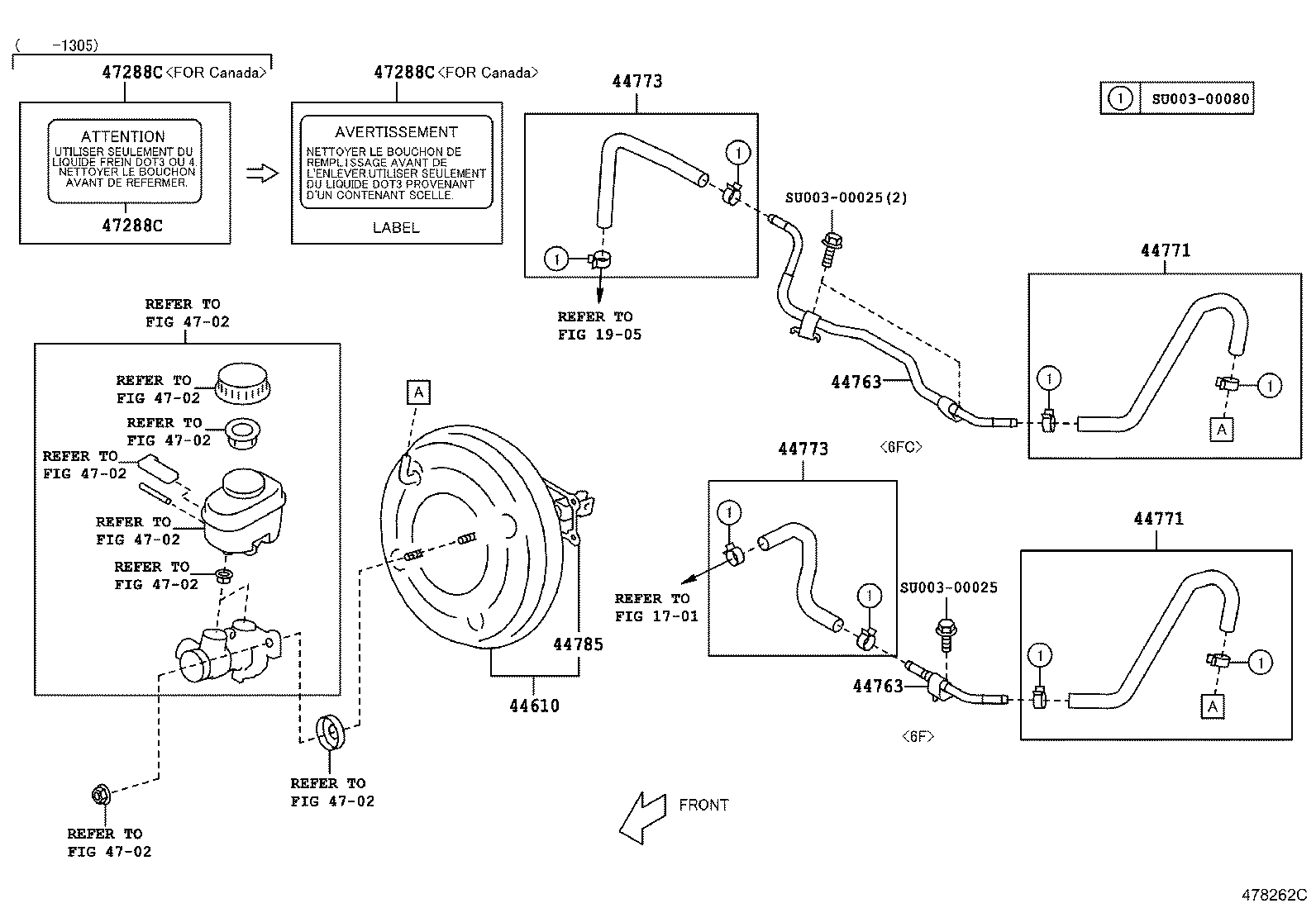  SCION FR S |  BRAKE BOOSTER VACUUM TUBE