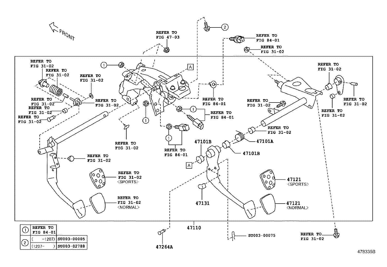  SCION FR S |  BRAKE PEDAL BRACKET