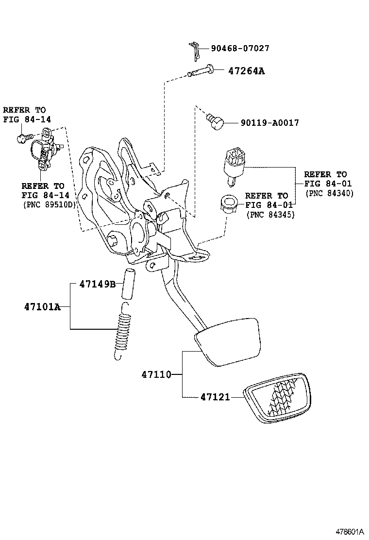  AVALON |  BRAKE PEDAL BRACKET