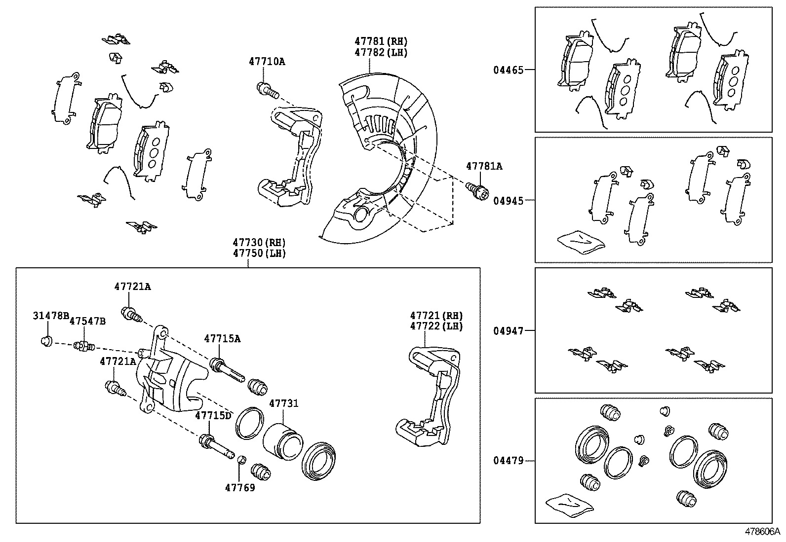  AVALON |  FRONT DISC BRAKE CALIPER DUST COVER