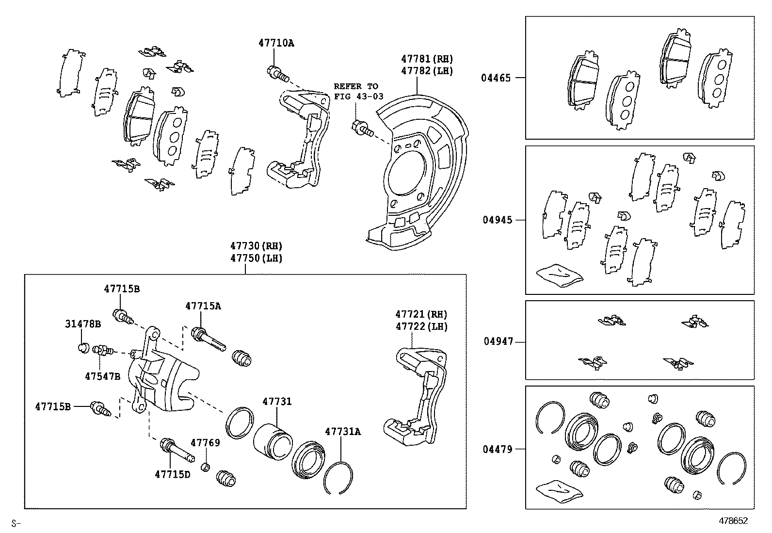  RAV4 NAP |  FRONT DISC BRAKE CALIPER DUST COVER