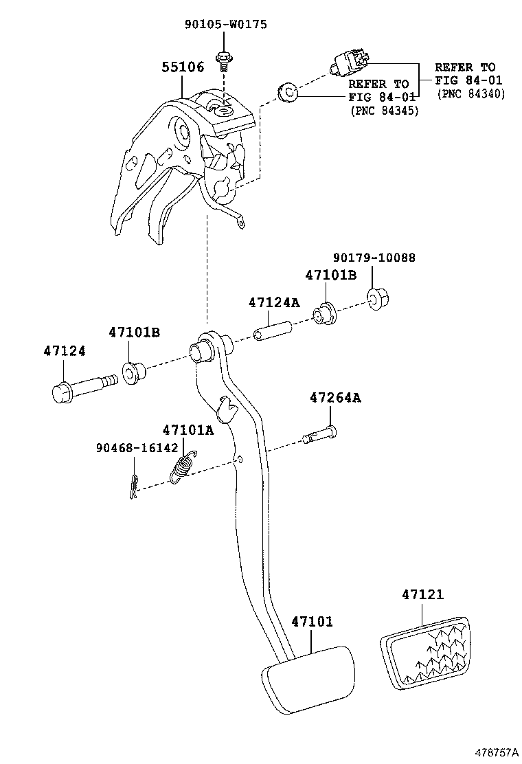  YARIS FRP |  BRAKE PEDAL BRACKET