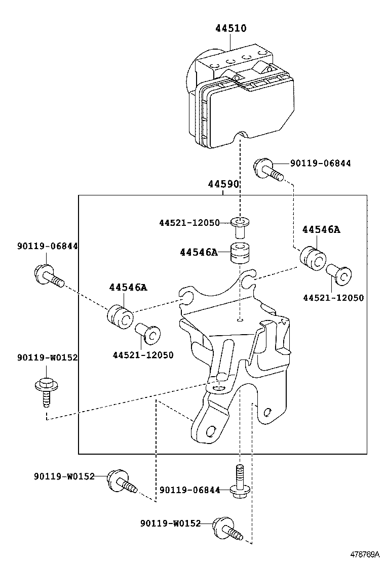  YARIS FRP |  BRAKE TUBE CLAMP
