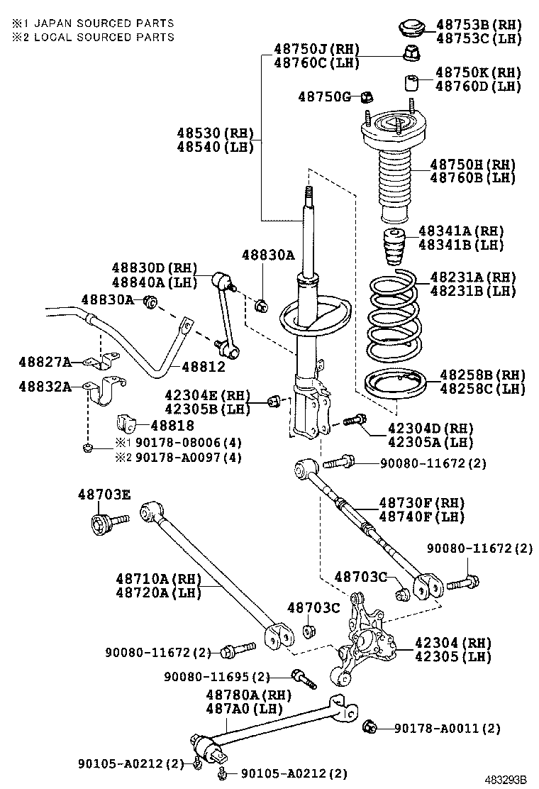  CAMRY |  REAR SPRING SHOCK ABSORBER