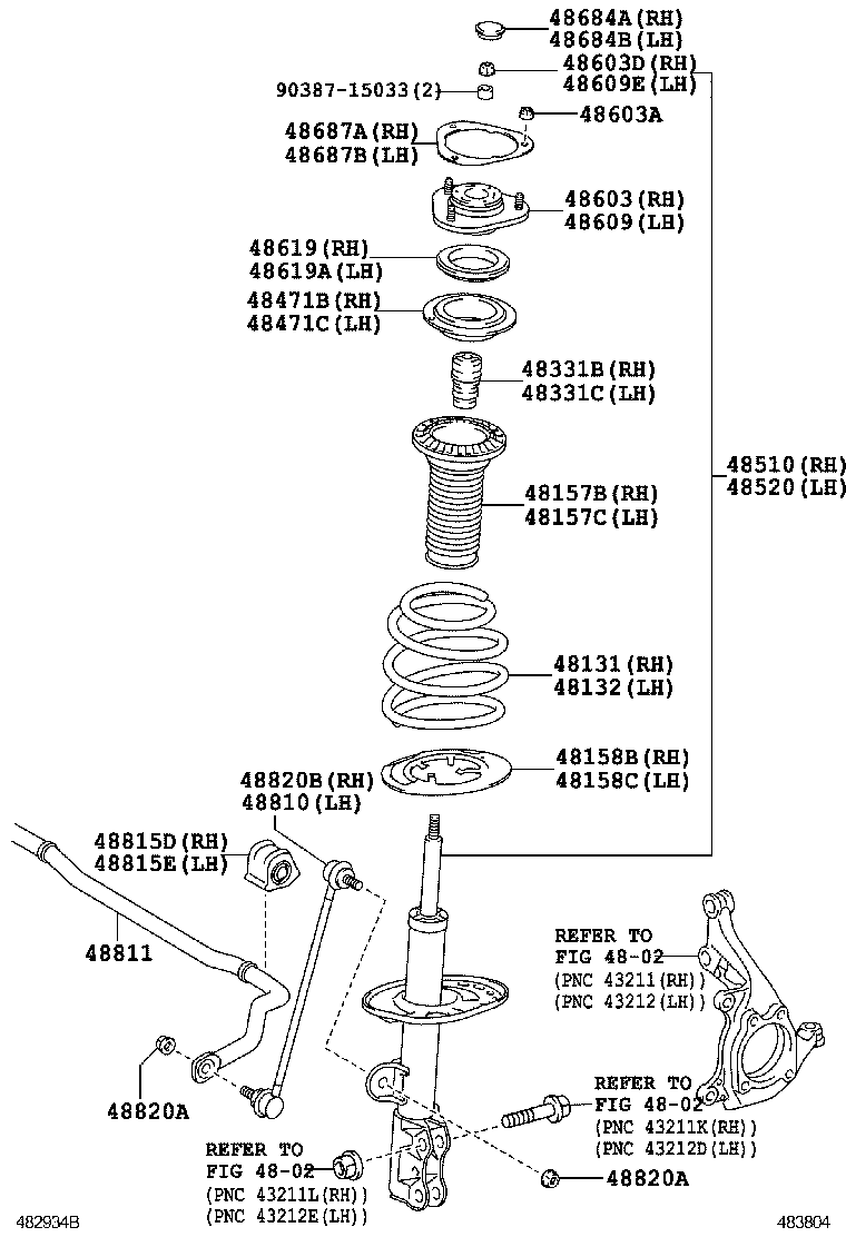  RAV4 NAP |  FRONT SPRING SHOCK ABSORBER
