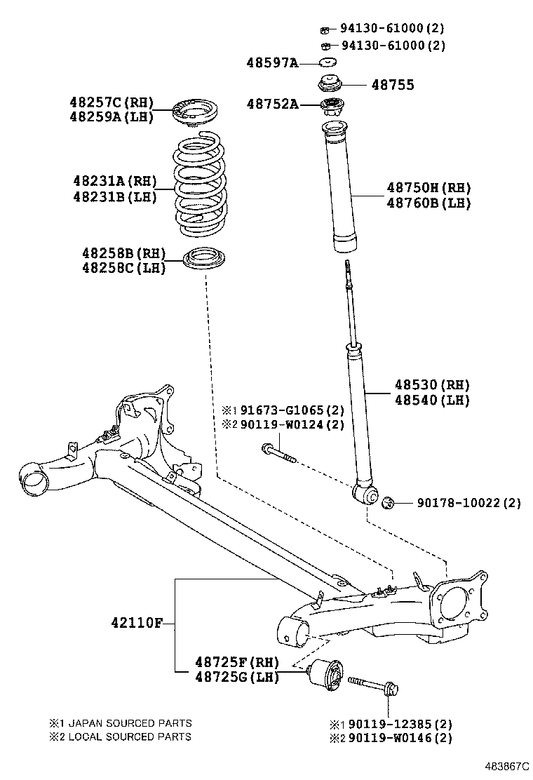  YARIS FRP |  REAR SPRING SHOCK ABSORBER