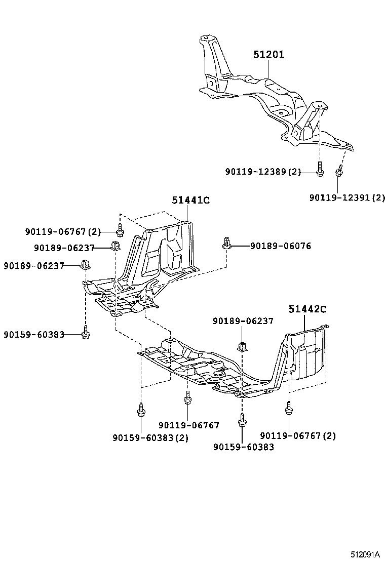  YARIS JPP |  SUSPENSION CROSSMEMBER UNDER COVER