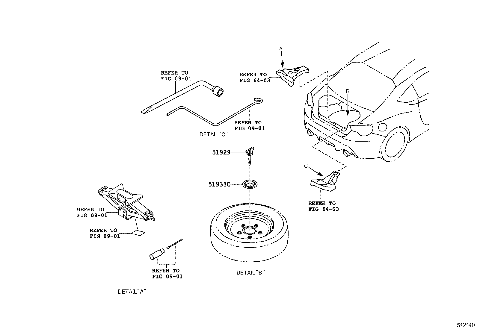  SCION FR S |  SPARE WHEEL CARRIER