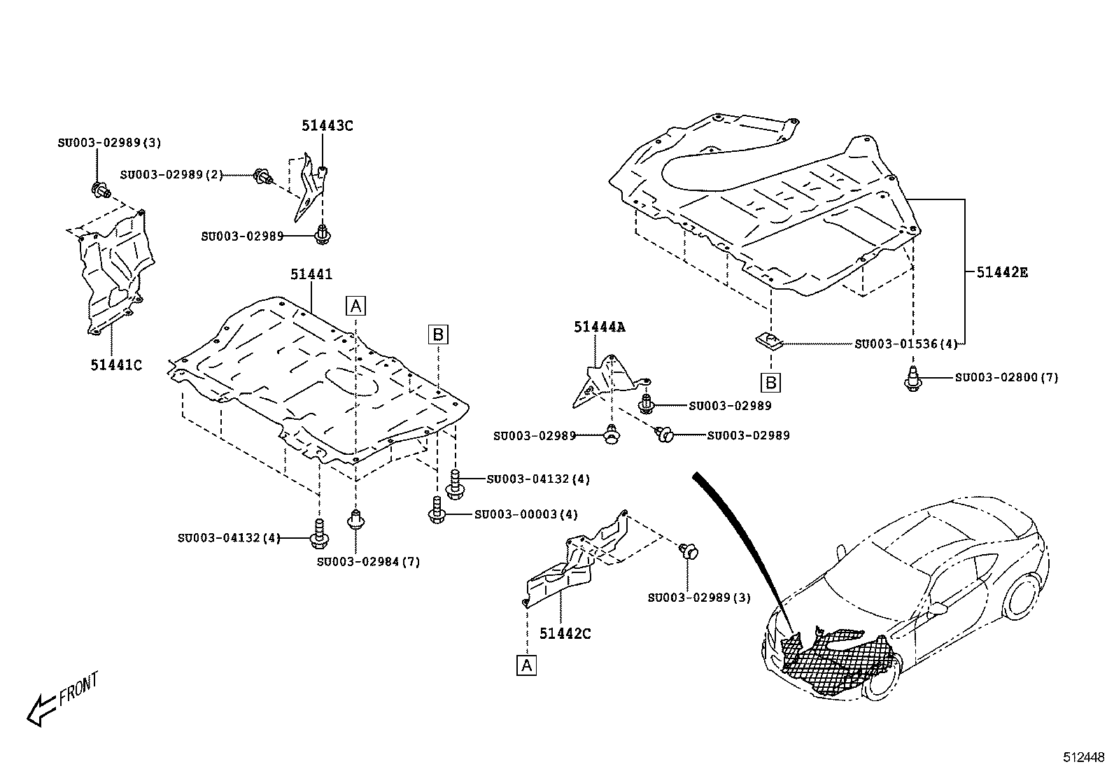  SCION FR S |  SUSPENSION CROSSMEMBER UNDER COVER
