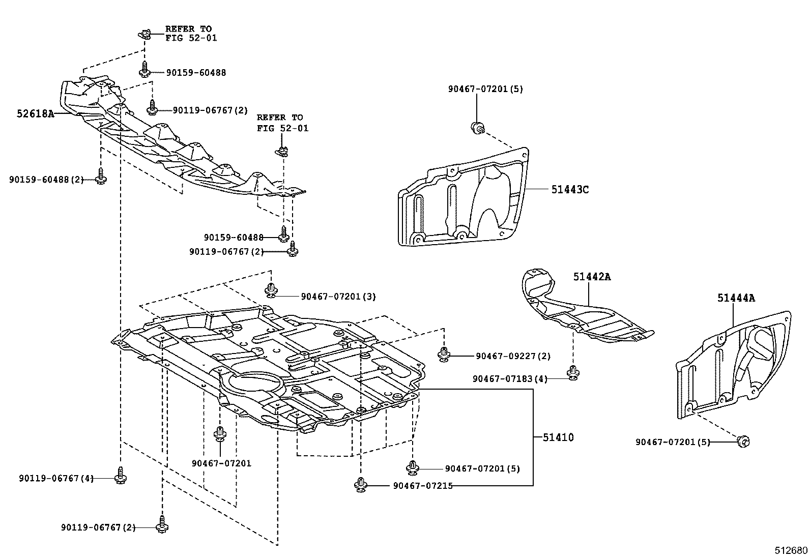  CT200H |  SUSPENSION CROSSMEMBER UNDER COVER