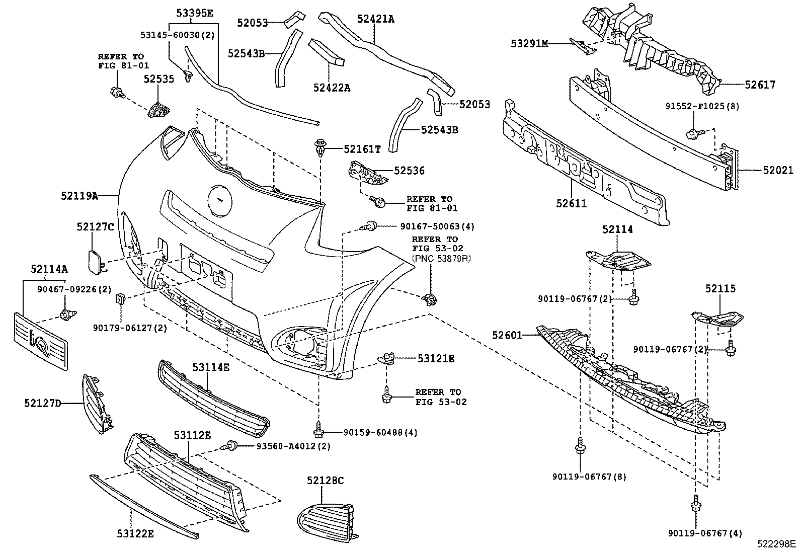  SCION IQ |  FRONT BUMPER BUMPER STAY