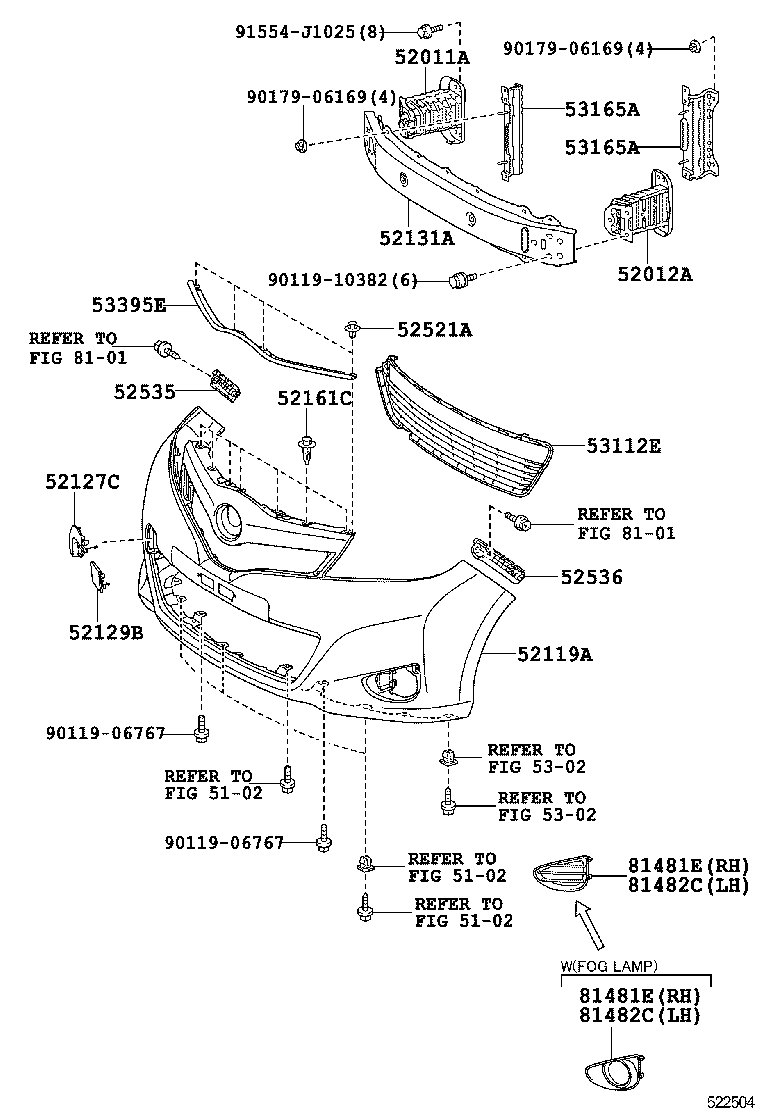  YARIS JPP |  FRONT BUMPER BUMPER STAY