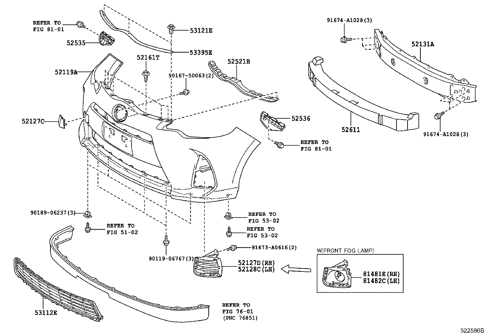  PRIUS C |  FRONT BUMPER BUMPER STAY