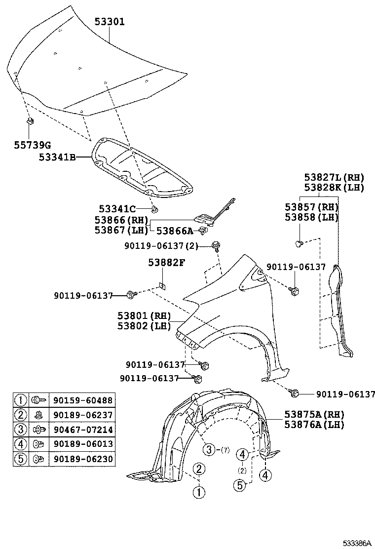  YARIS JPP |  HOOD FRONT FENDER