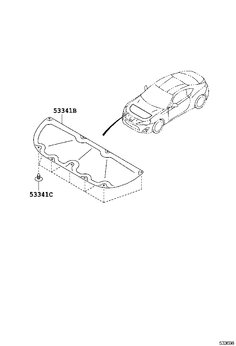  SCION FR S |  HOOD FRONT FENDER