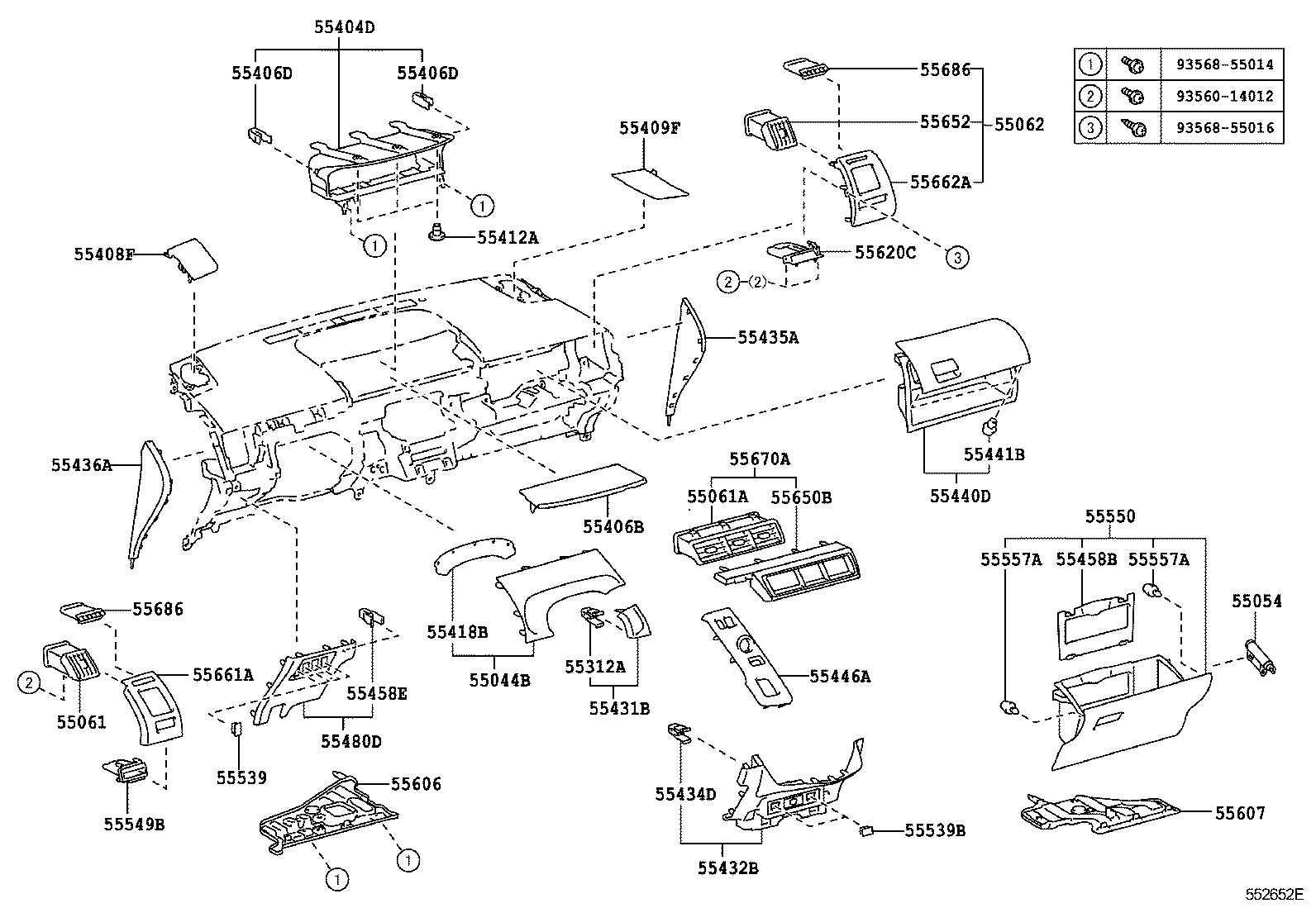  PRIUS V |  INSTRUMENT PANEL GLOVE COMPARTMENT