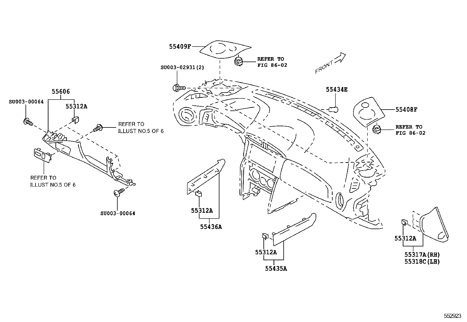  SCION FR S |  INSTRUMENT PANEL GLOVE COMPARTMENT