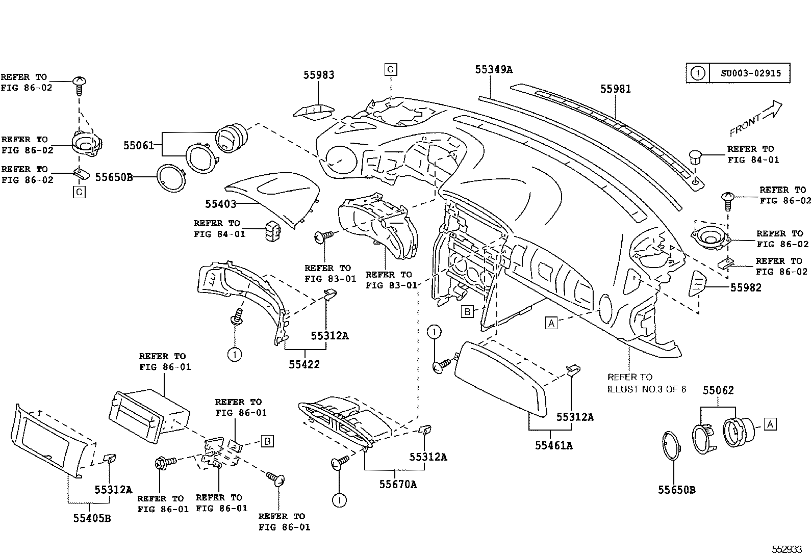  SCION FR S |  INSTRUMENT PANEL GLOVE COMPARTMENT