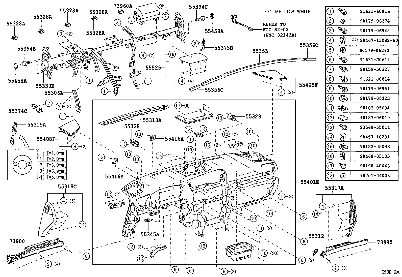  LS600HL |  INSTRUMENT PANEL GLOVE COMPARTMENT