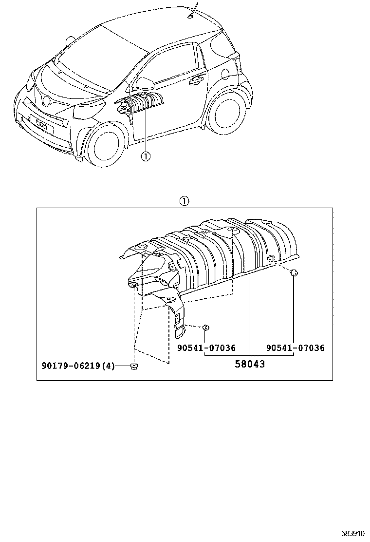  SCION IQ |  FLOOR INSULATOR