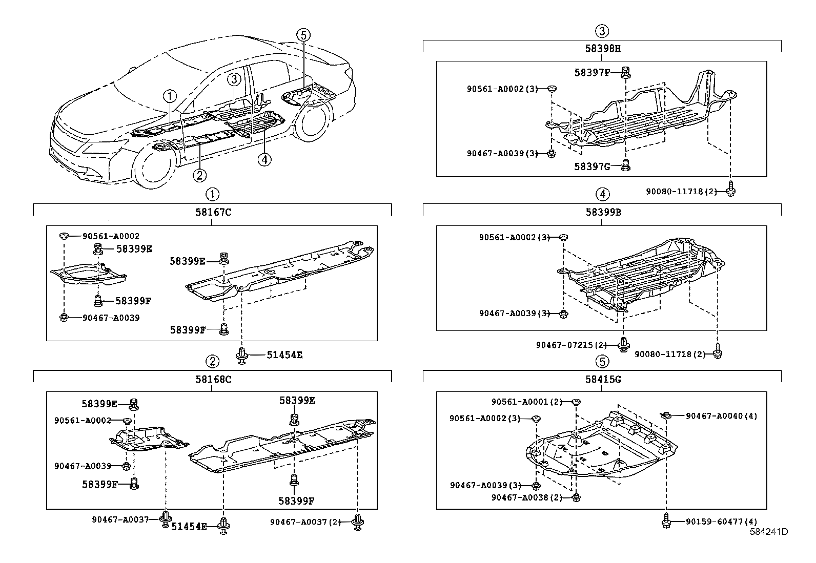  CAMRY HYBRID |  FLOOR PAN LOWER BACK PANEL