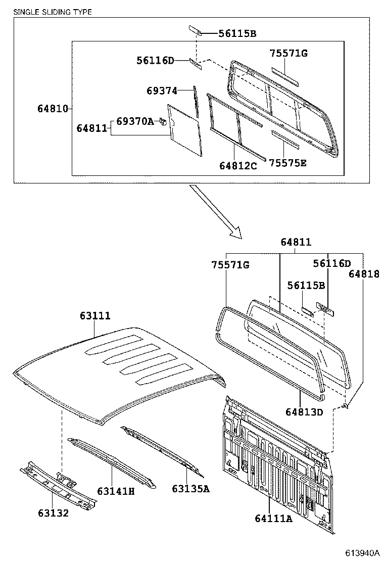  HILUX |  ROOF PANEL BACK PANEL