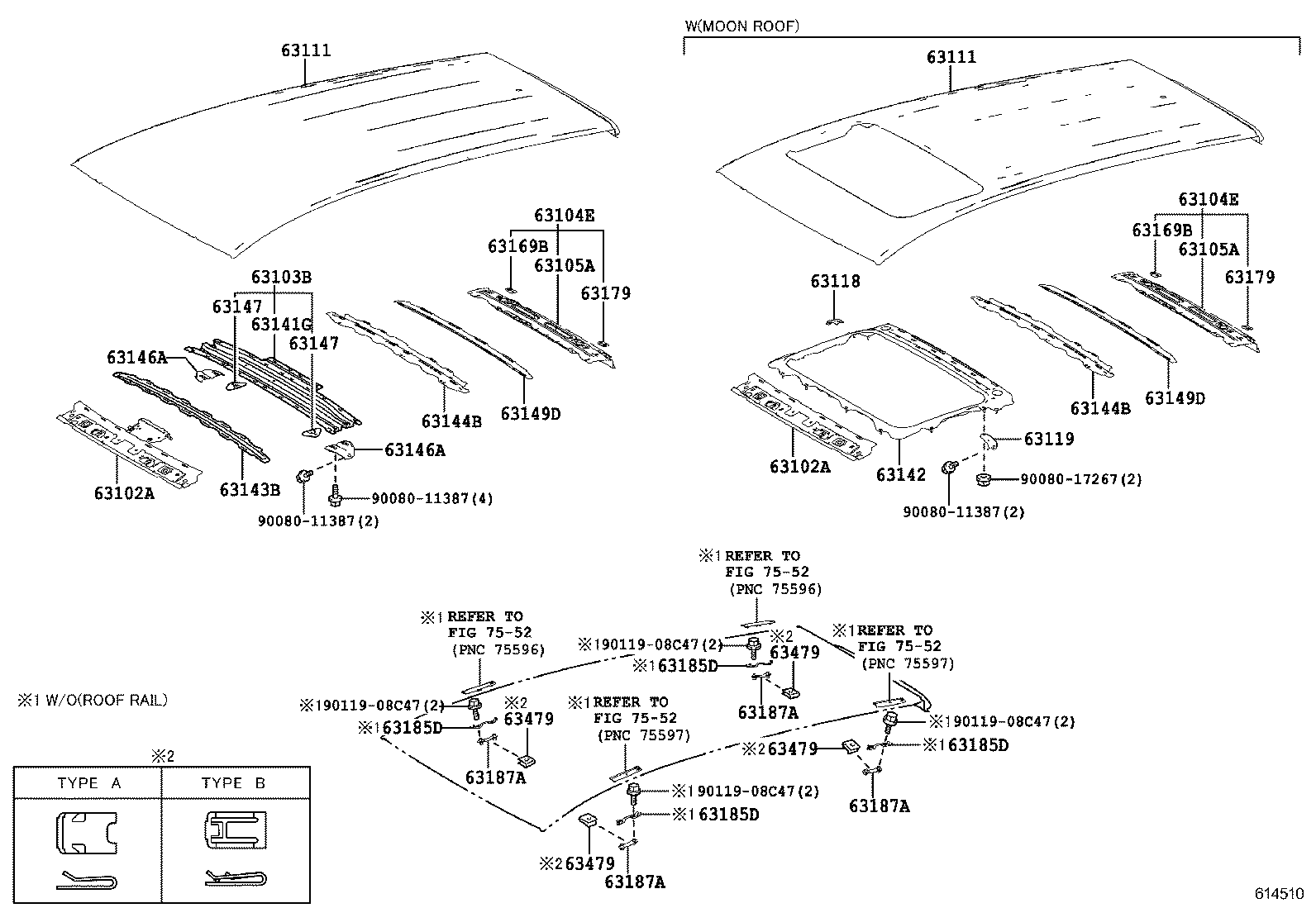  RAV4 NAP |  ROOF PANEL BACK PANEL